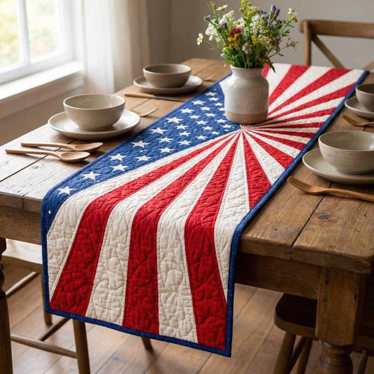 Glory Burst Quilted Table Runner NCU0NXD1699