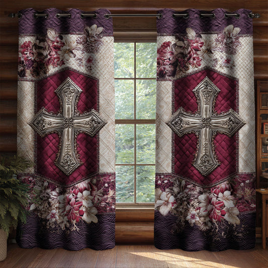 Glory Garden Quilted Curtains NCU0PTT2454