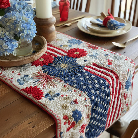 Glory Glow Quilted Table Runner NCU0PTT3146