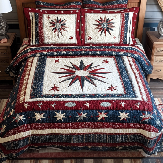Glory Nights 3-Piece Quilted Bedding Set NCU0NVH899