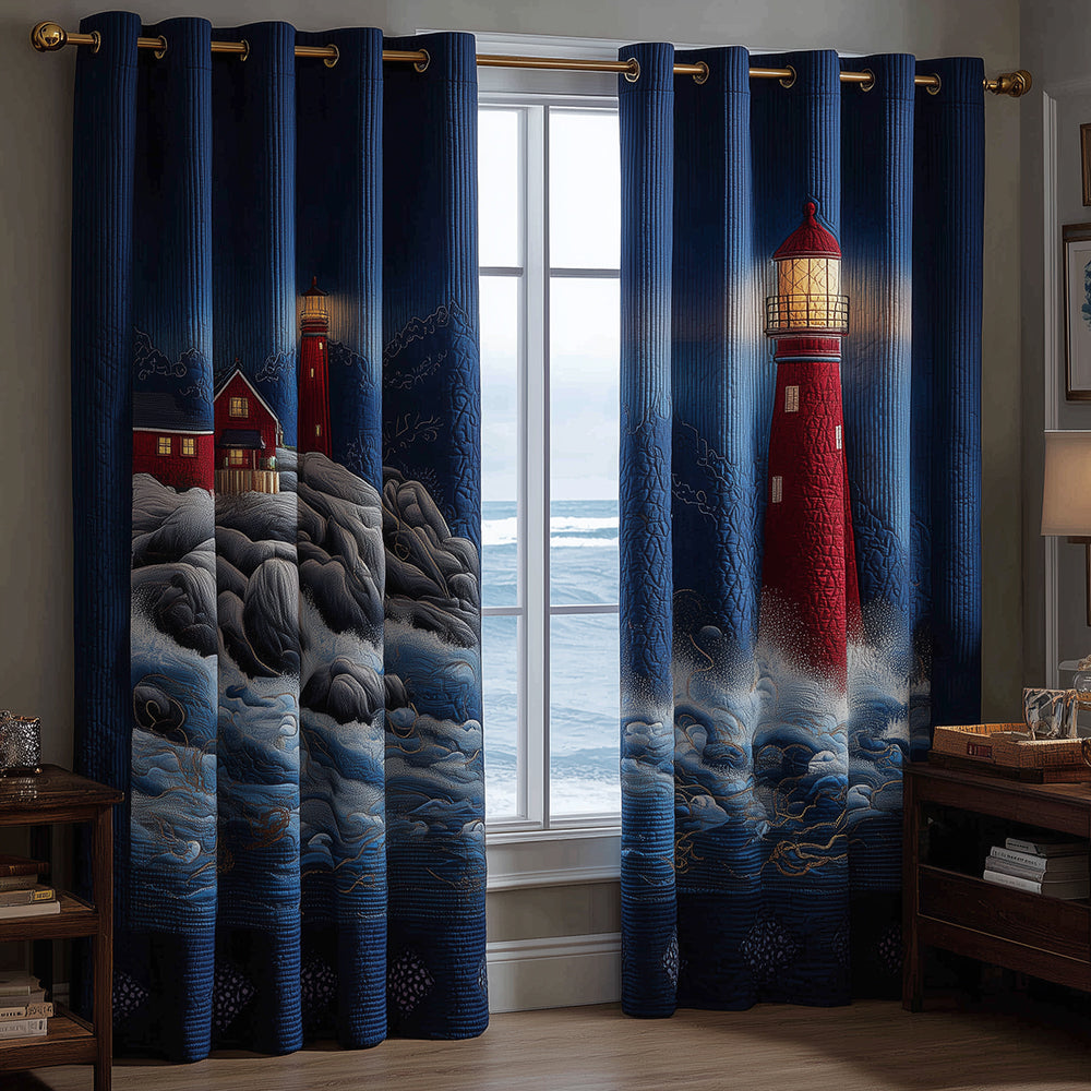 Glow Storm Watcher Quilted Curtains NCU0TH3886