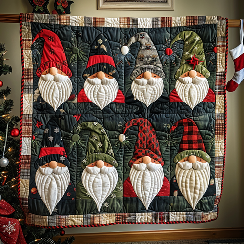 Gnome Gathering Quilted Blanket NCU0NT086