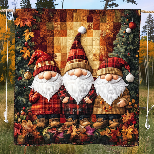 Gnome Autumn Quilted Blanket NCU0VH272