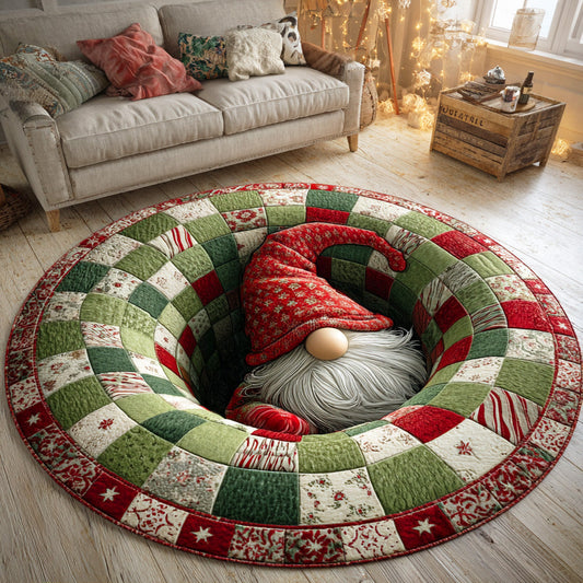 Gnome Christmas Eve Round Carpet NCU0TD1288