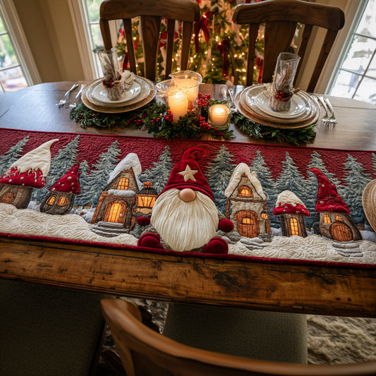 Gnome Cottage Quilted Table Runner NCU0HNH697