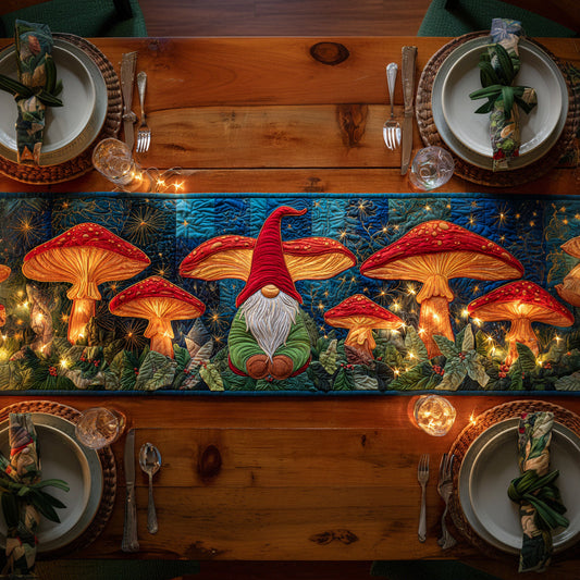 Gnome Forest Quilted Table Runner NCU0HNH698