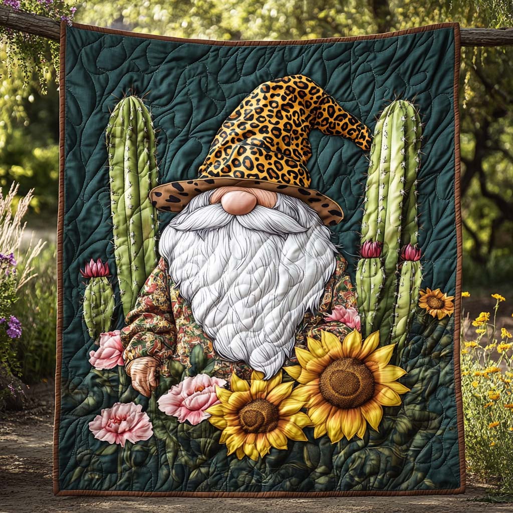 Gnome Harvest Days Quilted Blanket NCU0NXD067