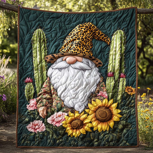 Gnome Harvest Days Quilted Blanket NCU0NXD067