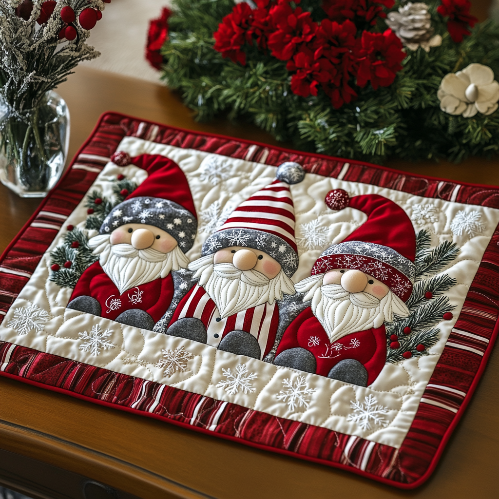 Gnome Joy Quilted Place Mat NCU0DDK1643