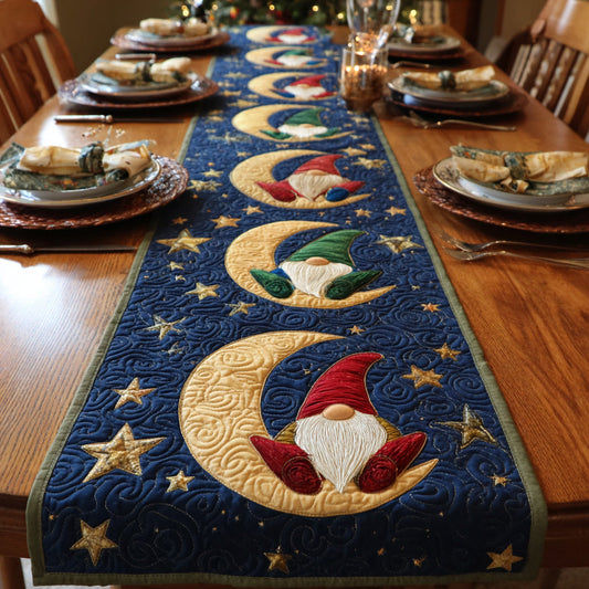 Gnome Moon Quilted Table Runner NCU0HNH702