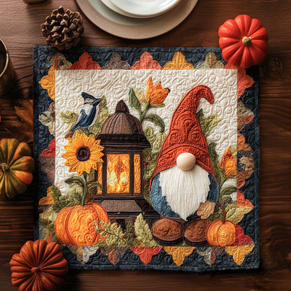 Gnome Season Joy Quilted Table Topper NCU0NNT1259