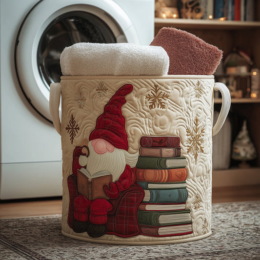 Gnome Tales Quilted Laundry Basket NCU0TH3233