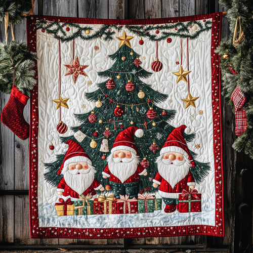 Gnome Winter Wonderland Quilted Blanket NCU0DK910