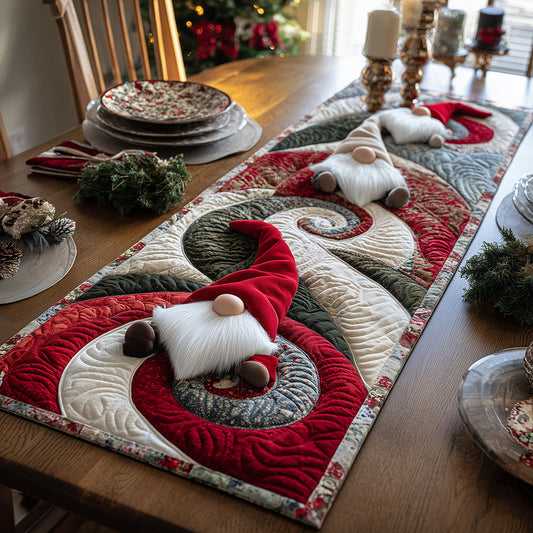 Gnome Wonder Quilted Table Runner NCU0TH3347