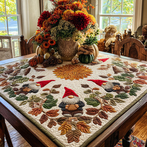 Gnome for the Harvest Quilted Table Topper NCU0PTT1067