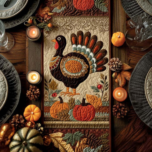 Gobble Blessings Quilted Table Runner NCU0PTT1595