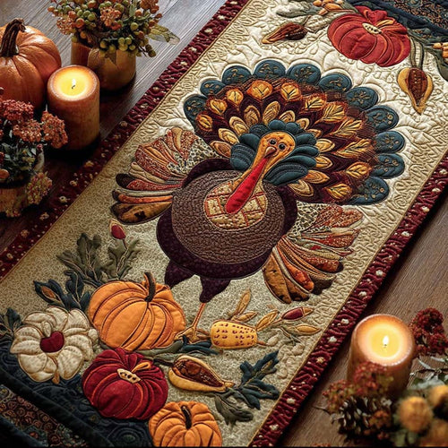Gobble and Gather Quilted Table Runner NCU0PTT1594