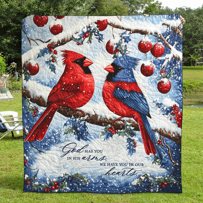 God Has You In His Arms Art Quilt Hanging NCU0TL1055