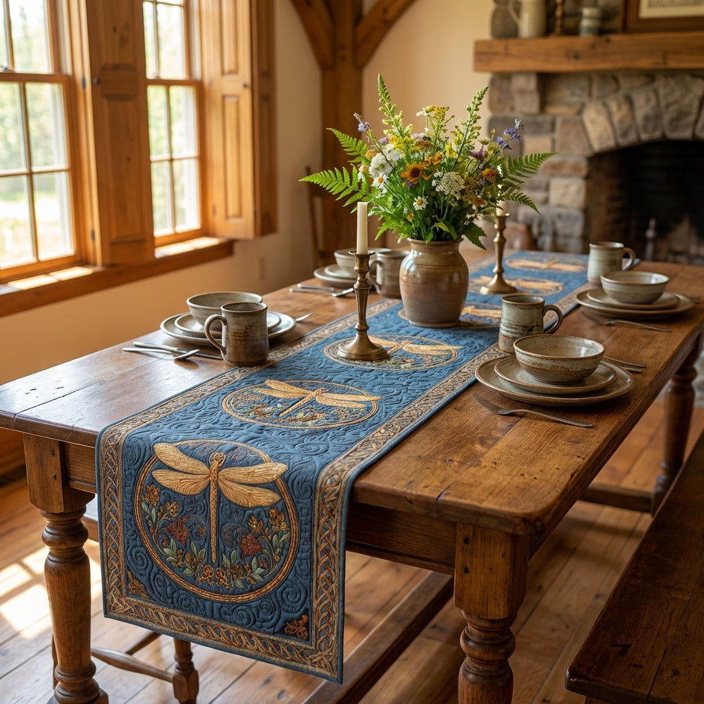 Golden Grove Quilted Table Runner NCU0NTV375