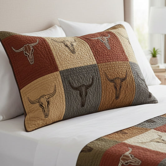 Golden Horizon Quilted Bedding Pillow Case NCU0NNT2770