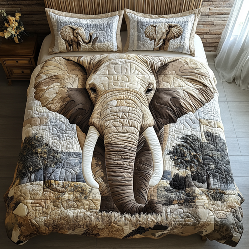 Golden Tusk Quilted Bedding Set NCU0DV139