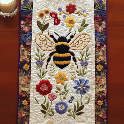 Golden Bee Quilted Table Runner NCU0NNT1871