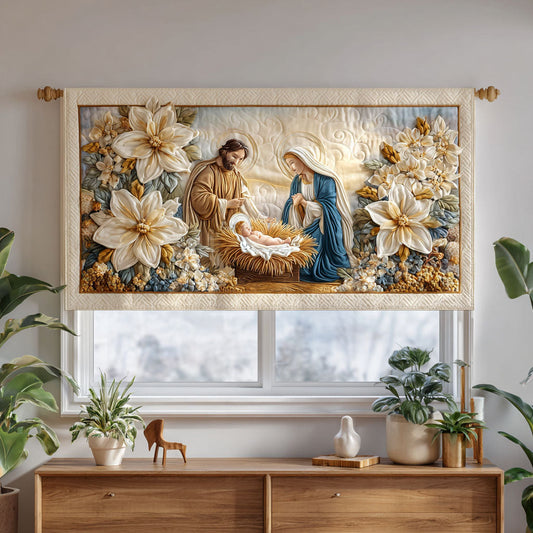 Golden Bethlehem Quilted Valance NCU0NTV458