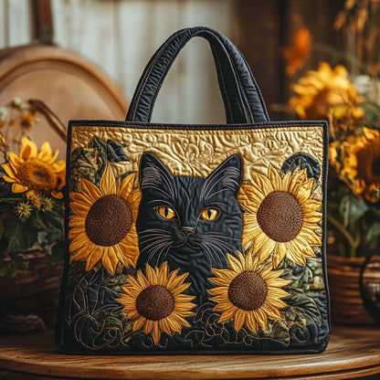 Golden Bloom Guardian Quilted Tote Bag NCU0NXD557