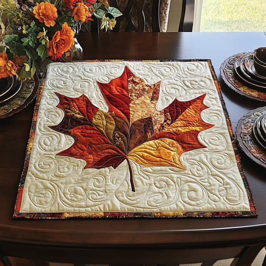 Golden Breeze Quilted Table Topper NCU0DDK603