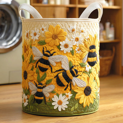 Golden Buzz Quilted Laundry Basket NCU0NTD596