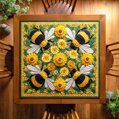 Golden Buzz Quilted Table Topper NCU0NTD590