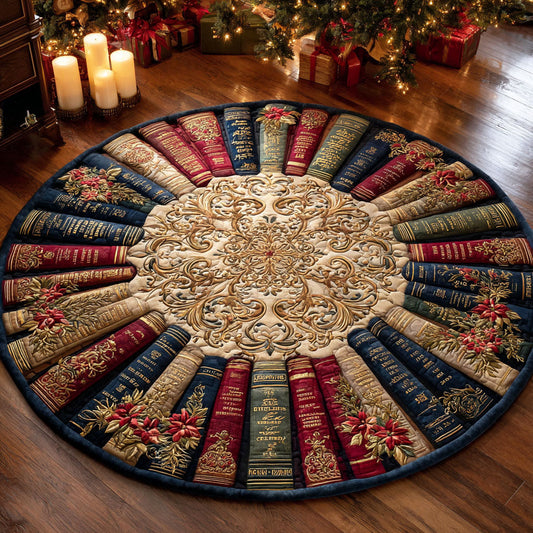 Golden Chapter Quilted Round Mat NCU0NTV697