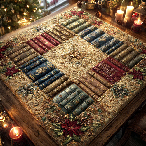 Golden Chapters Quilted Table Topper NCU0NTV610