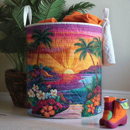 Golden Coast Quilted Laundry Basket NCU0PTT1216