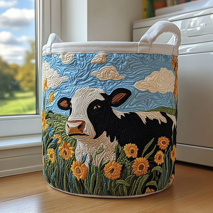 Golden Cow Quilted Laundry Basket NCU0DDK899