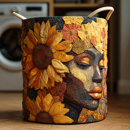 Golden Crown Quilted Laundry Basket NCU0NTD719