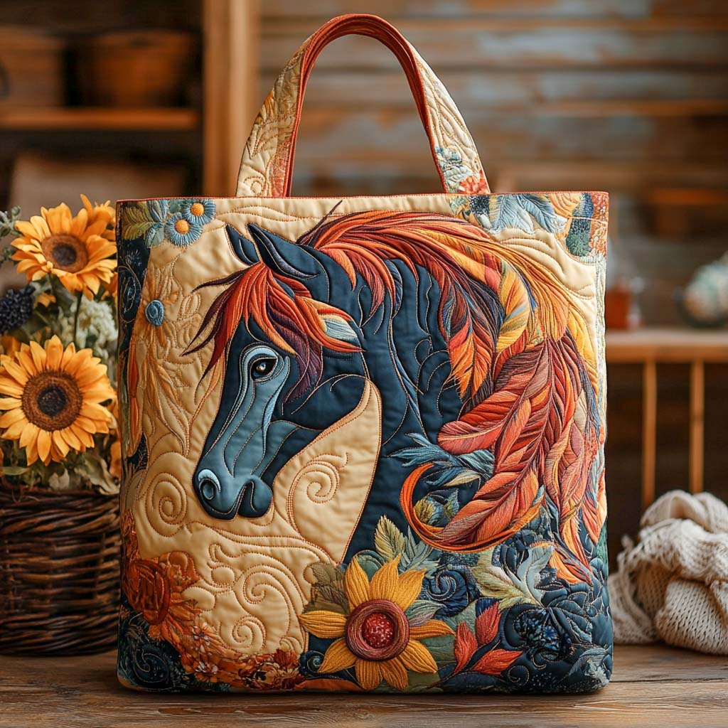 Golden Dawn Beauty Quilted Tote Bag NCU0NXD800