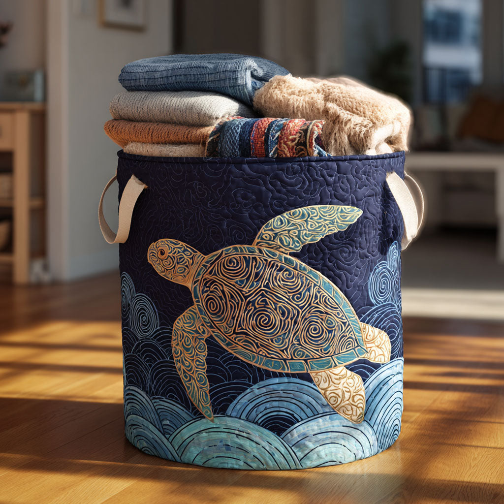 Golden Dawn Quilted Laundry Basket NCU0NTV186