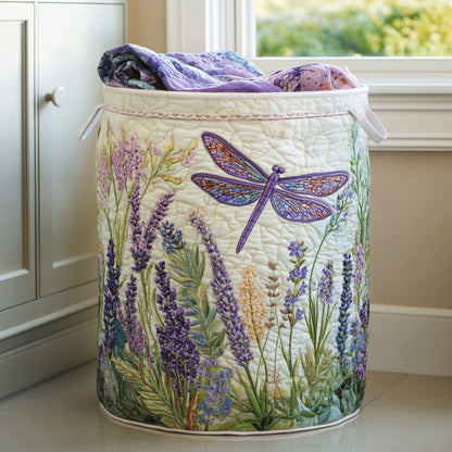 Golden Dragonfly Quilted Laundry Basket NCU0PVL569