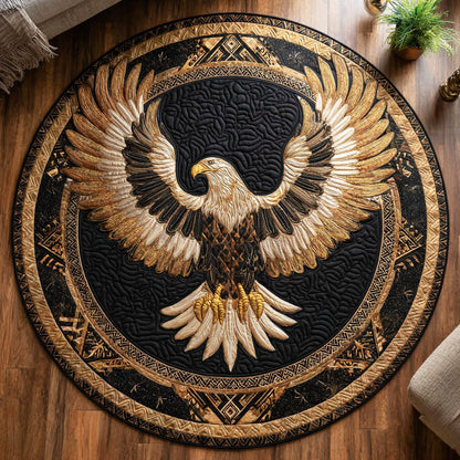 Golden Eagle Quilted Round Mat NCU0NTV712