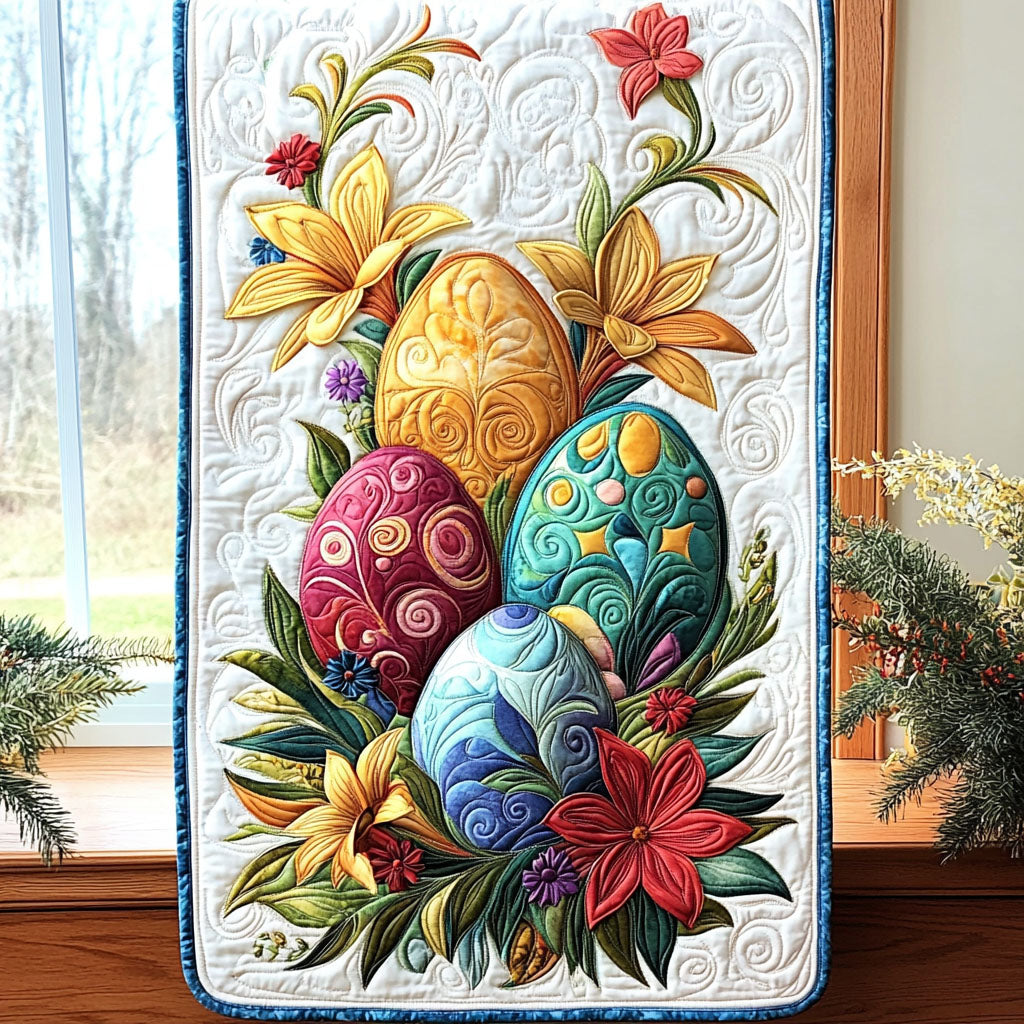 Golden Egg Magic Quilted Table Runner NCU0PTT206