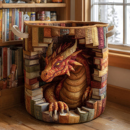 Golden Ember Quilted Laundry Basket NCU0NTV790