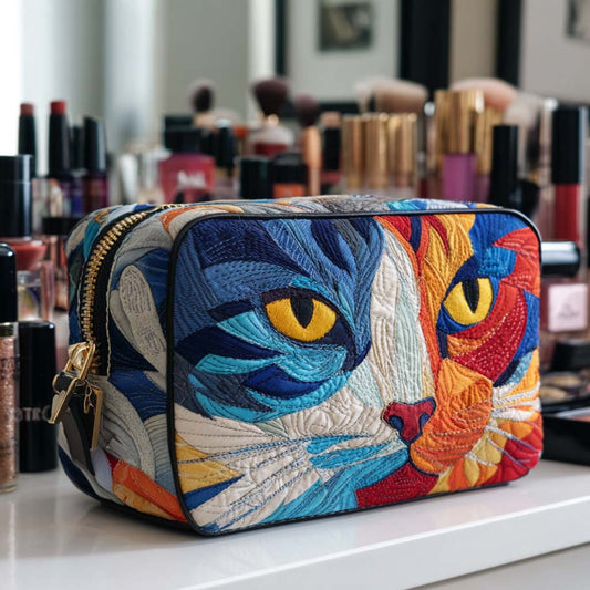 Golden Eyes Quilted Makeup Bag NCU0NNT2079