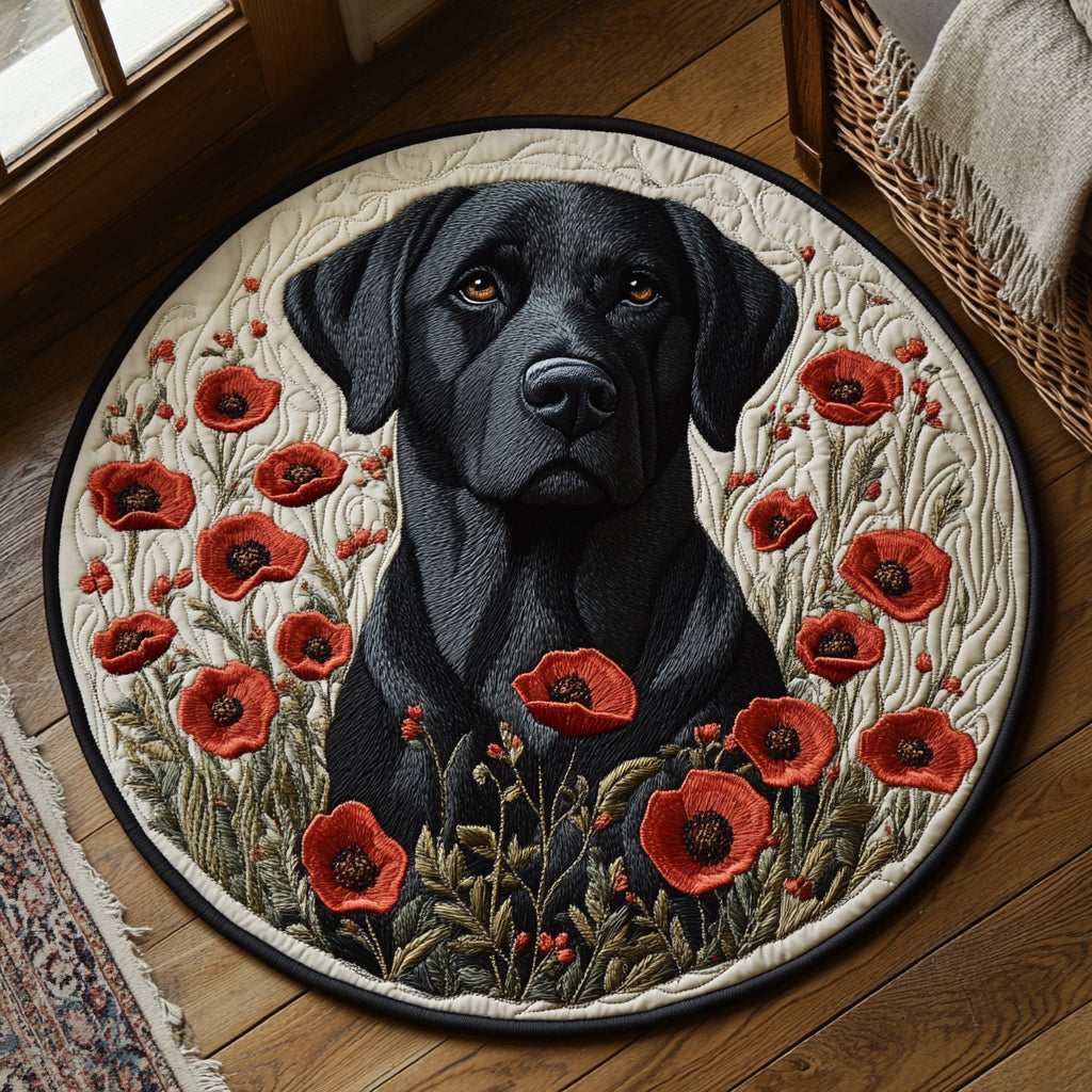 Golden Eyes Quilted Round Mat NCU0DV1201