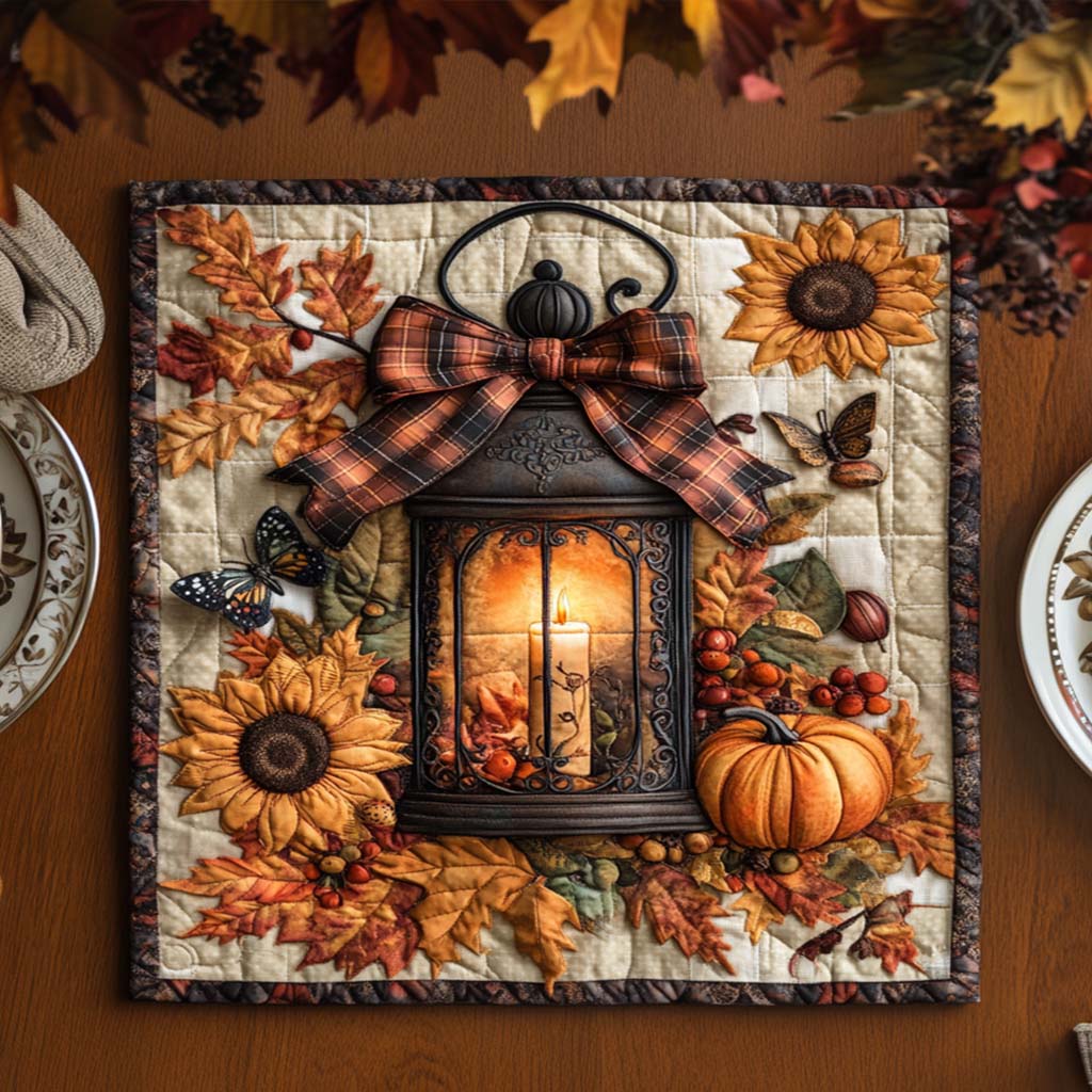 Golden Fall Glory Quilted Table Topper NCU0NNT1260