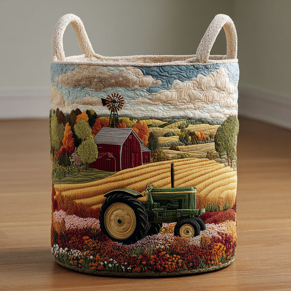 Golden Farm Quilted Laundry Basket NCU0DDK2044