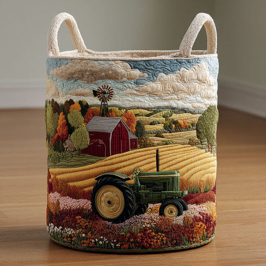 Golden Farm Quilted Laundry Basket NCU0DDK2044