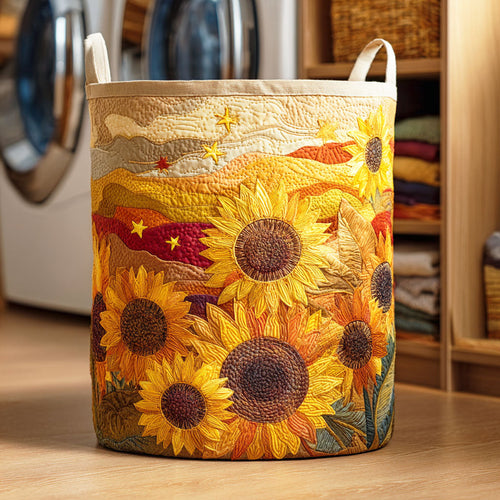 Golden Field Quilted Laundry Basket NCU0NTD268