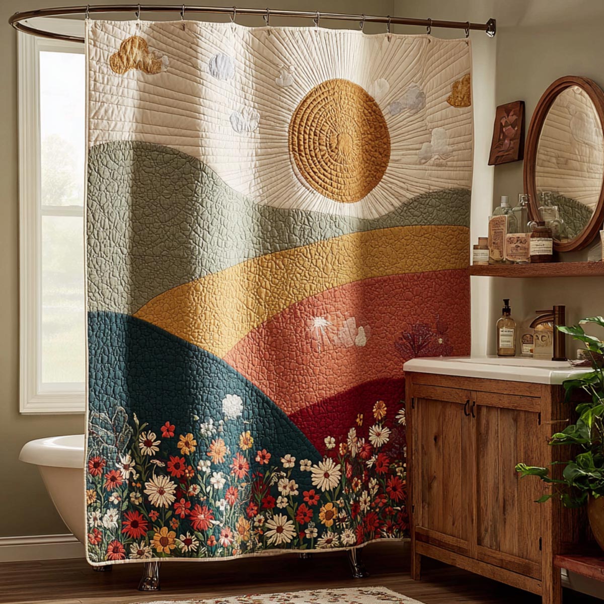 Golden Fields Shower Curtain NCU0DV2025