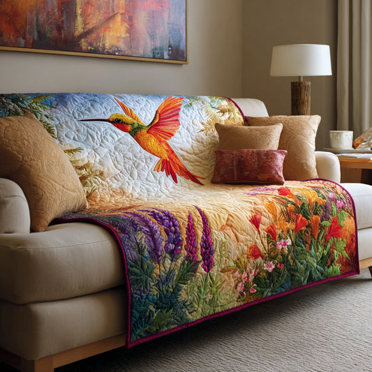 Golden Garden Flight Quilted Blanket NCU0LDH777